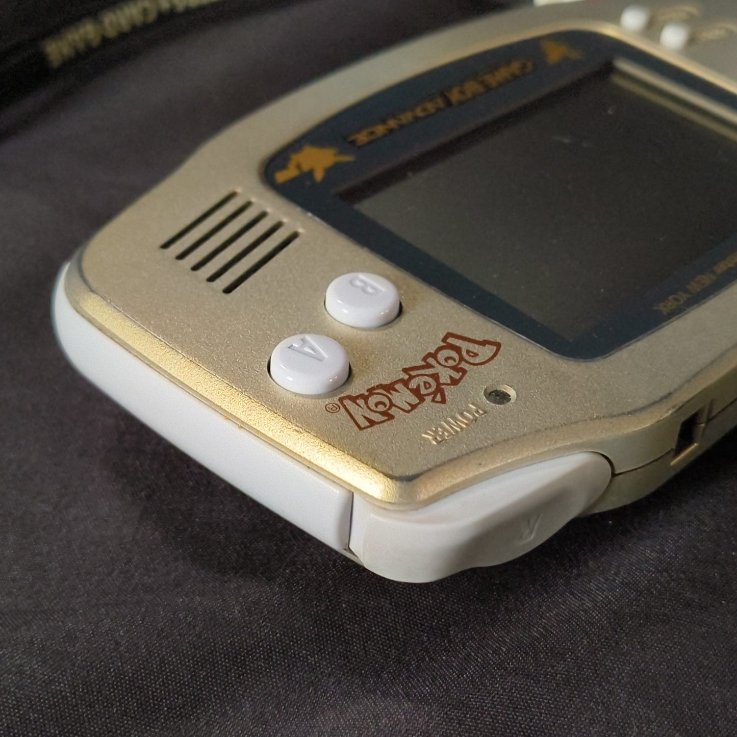 Original shell, Game Boy Advance GBA Pokemon Center NEW YORK Gold Limited, Japan