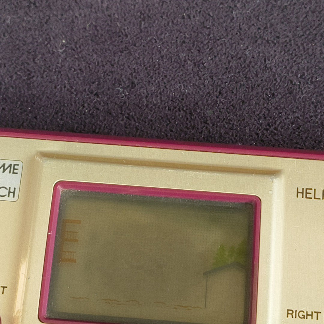 Nintendo Game & Watch HELMET CN-07 Wide Screen FP-24 Handheld Tested Screen Burn