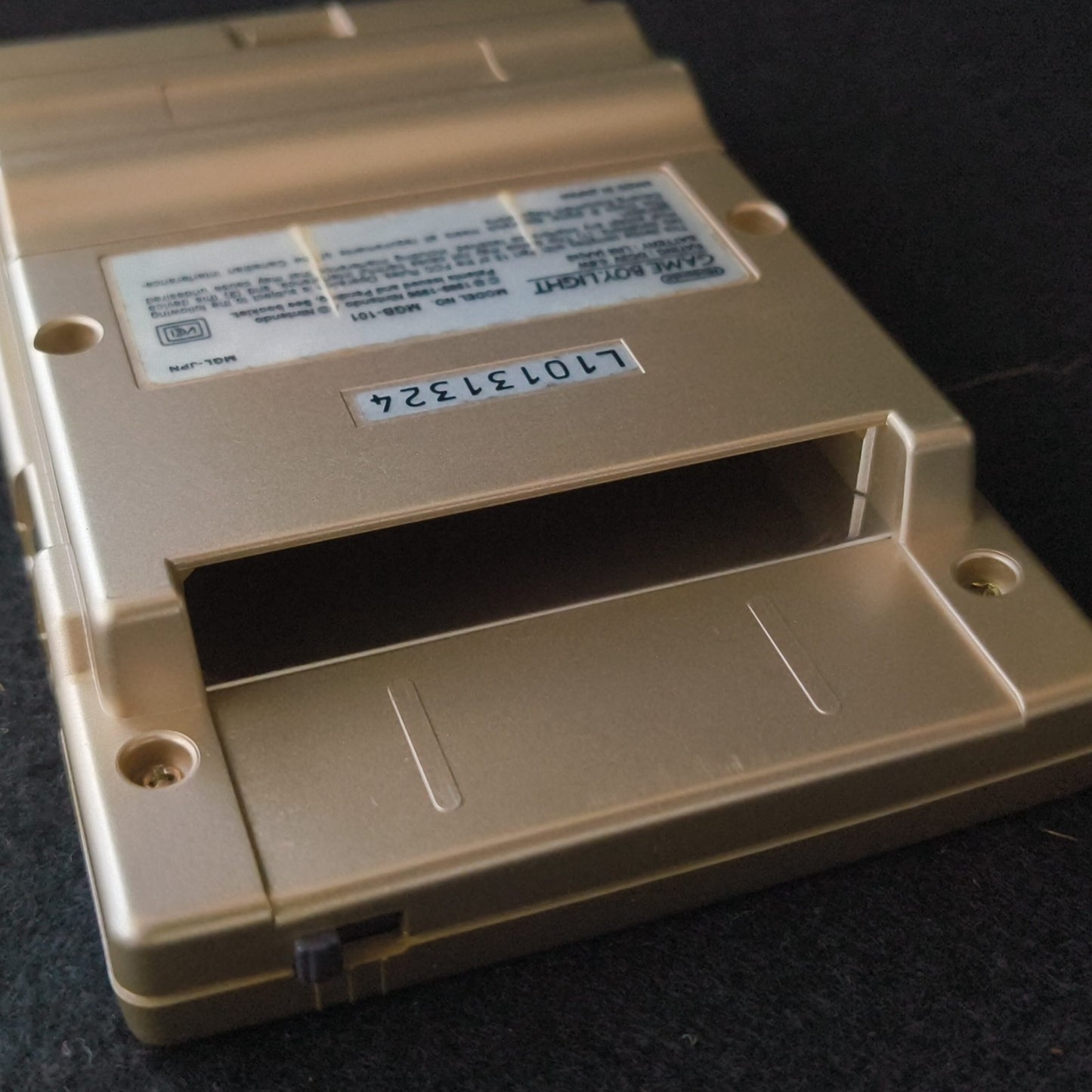 Nintendo Game boy Light Gold color console MGB-101, Manual, and box set, Japan