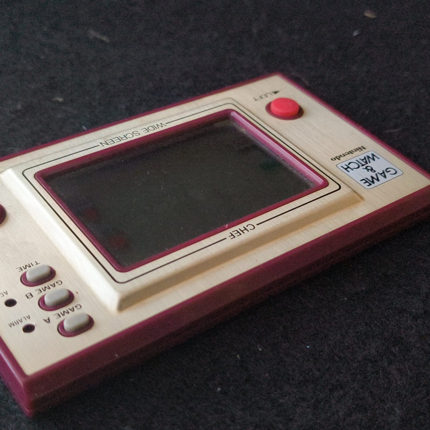 Nintendo Game & Watch CHEF Wide Screen FP-24 Vintage Handheld Tested Screen Burn