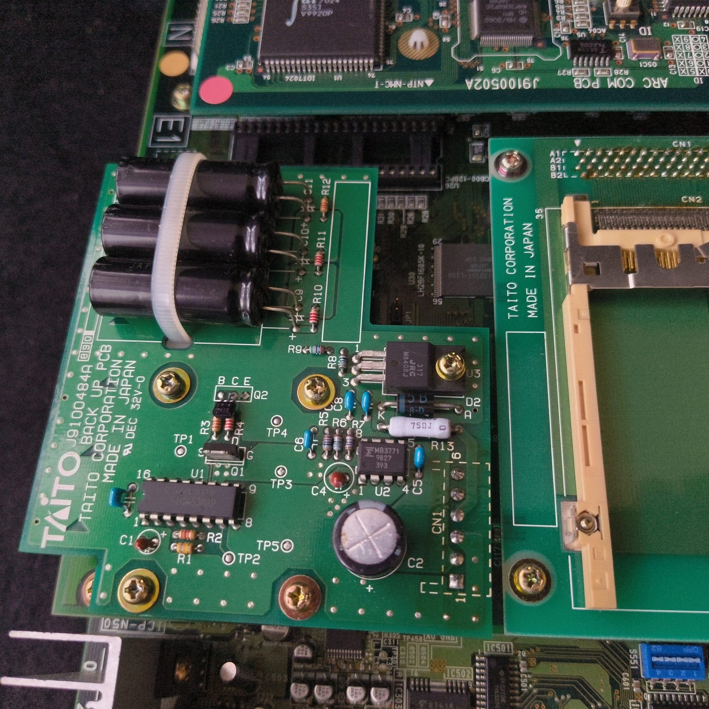 TAITO G-NET Arcade Motherboard (A Board) JAMMA with Backup Board, Working, Japan