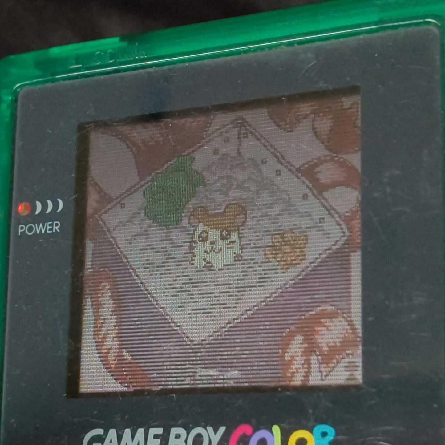 Nintendo Gameboy Color Toys R Us Limited edition Greeh console and Game, Working