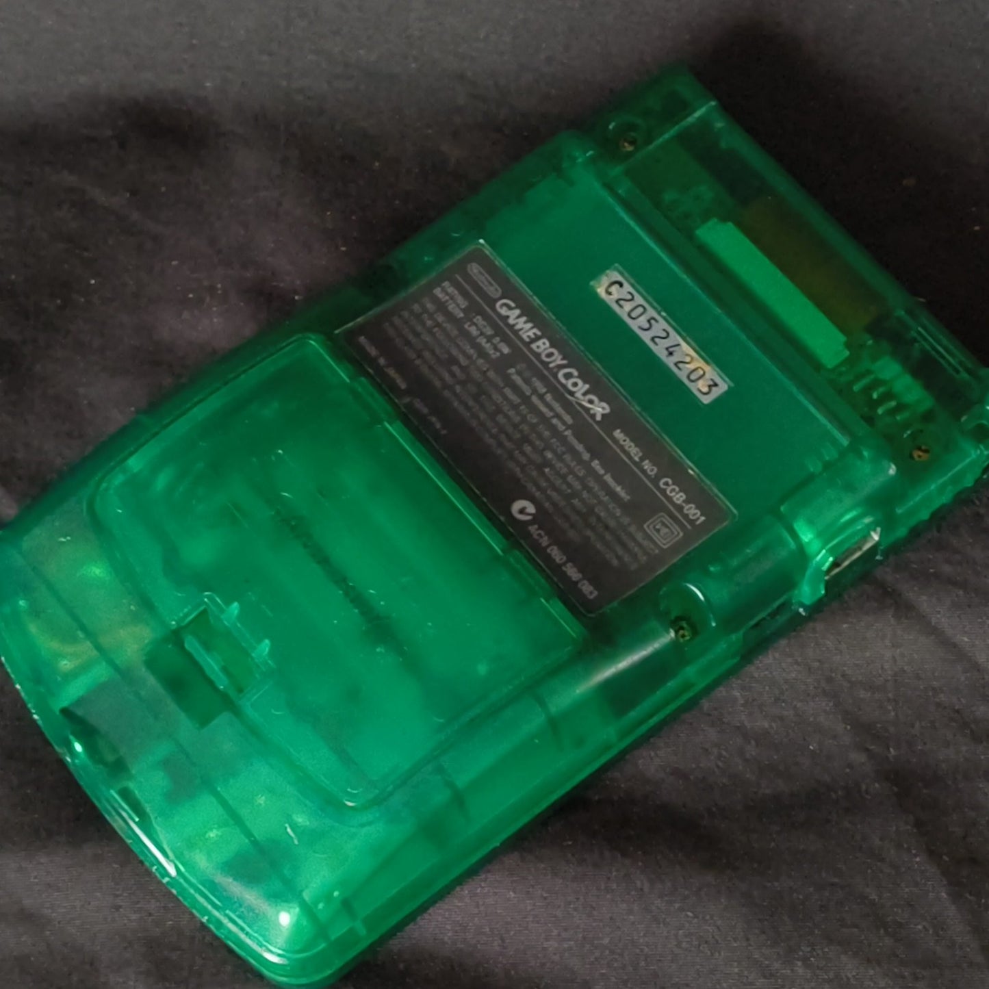 Nintendo Gameboy Color Toys R Us Limited edition Greeh console and Game, Working