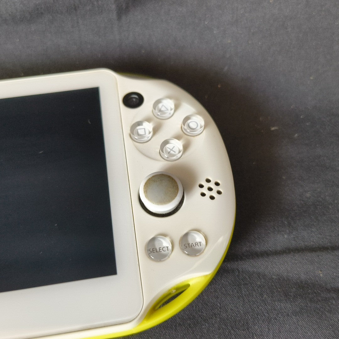 Sony PlayStation Vita PCH-2000 Lime Green White 8GB Memory Card Bundle - Drift