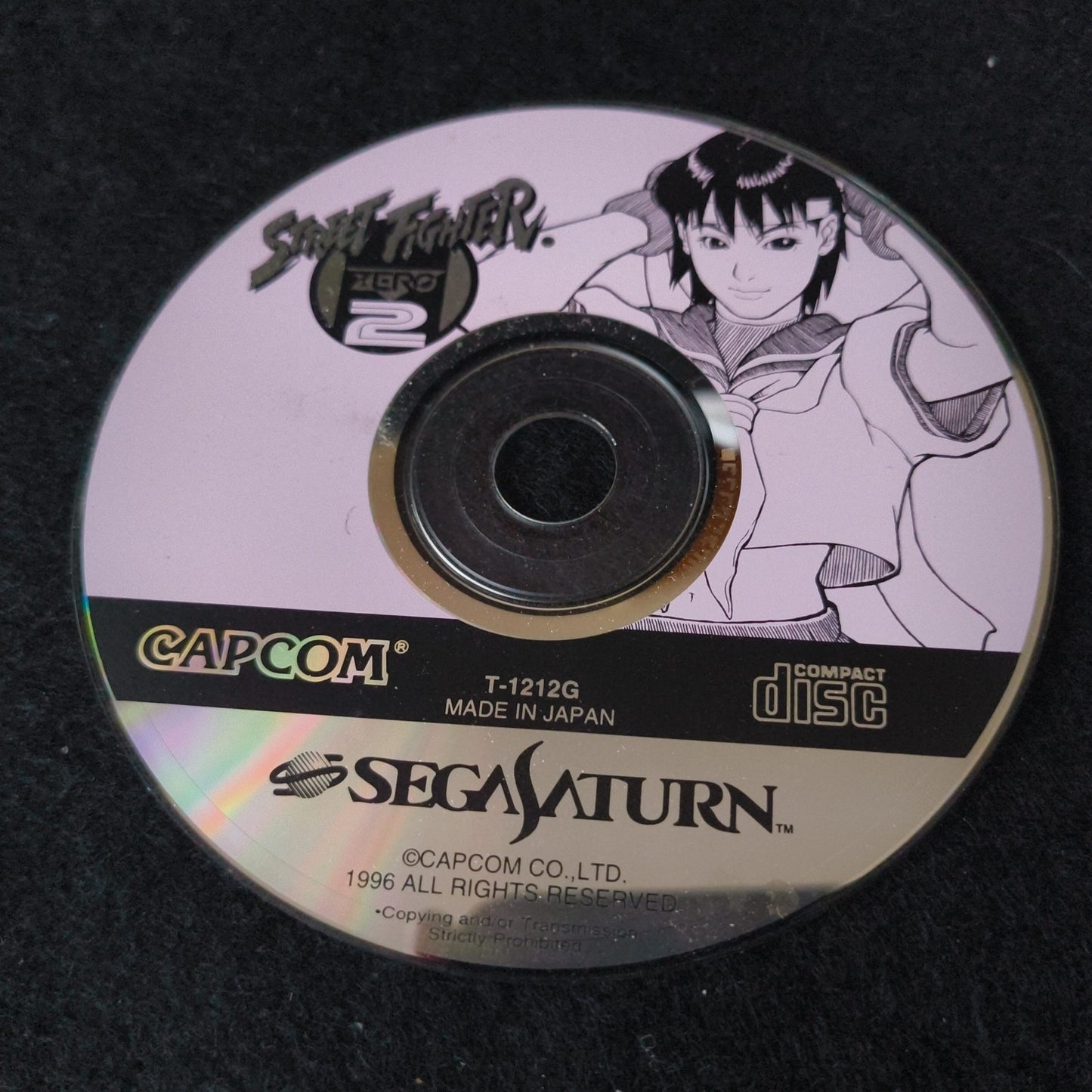Street Fighter ZERO2 SEGA Saturn Game, Gamedisk, Manual, Case, Working, Japan