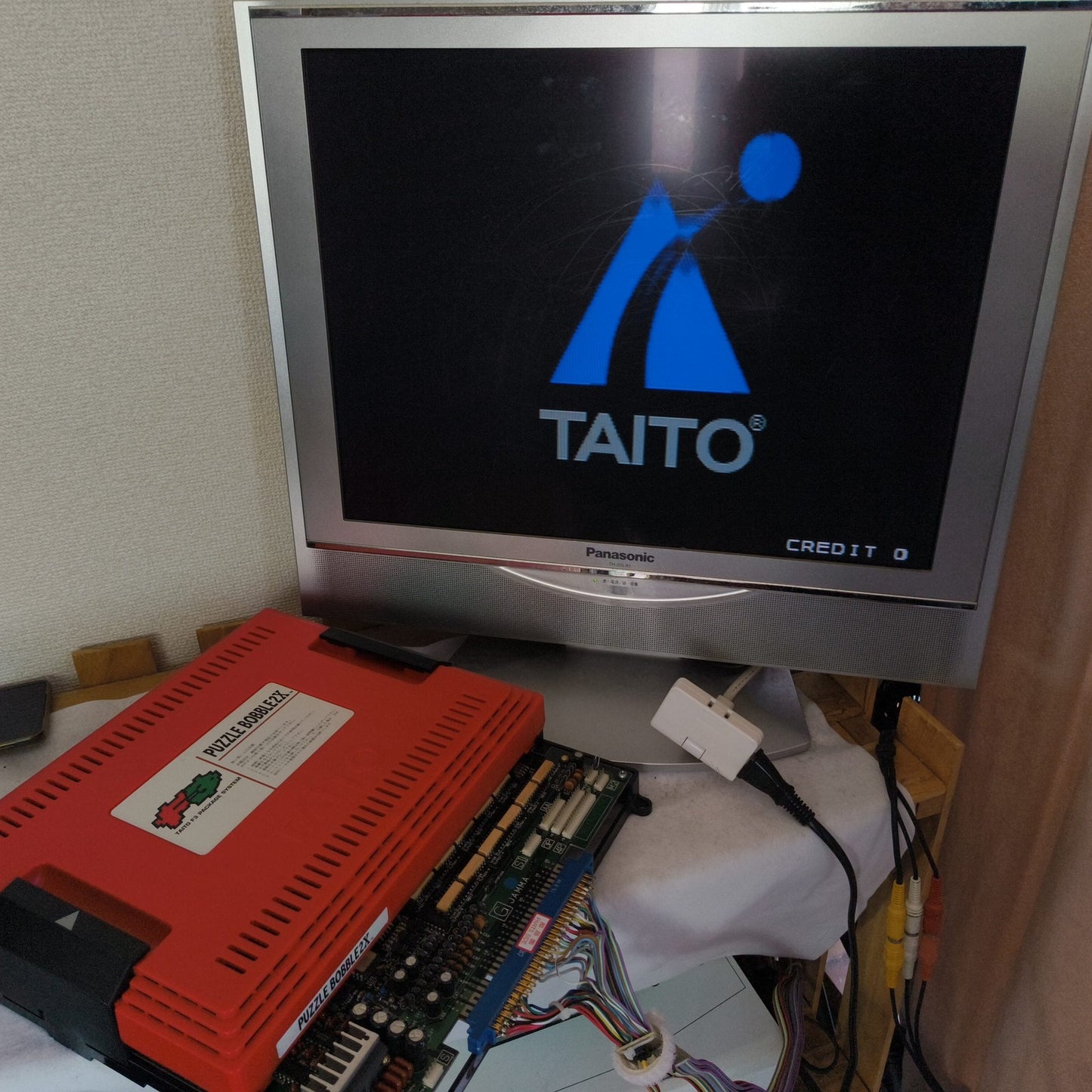 Puzzle Bobble 2X Taito F3 Package System, Cartridge and Papars, Working, Japan