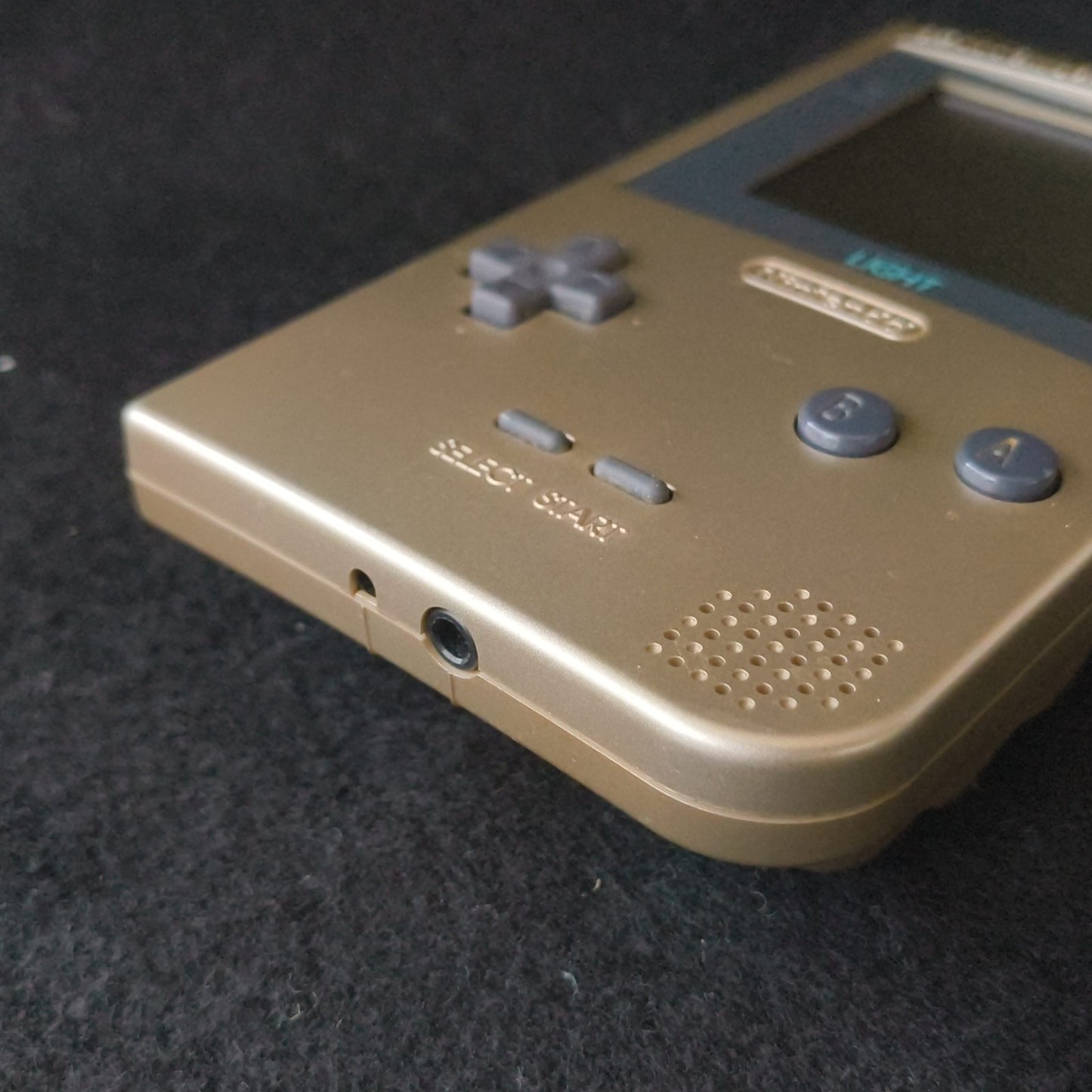 Nintendo Game boy Light Gold color console MGB-101, Manual, and box set, Japan