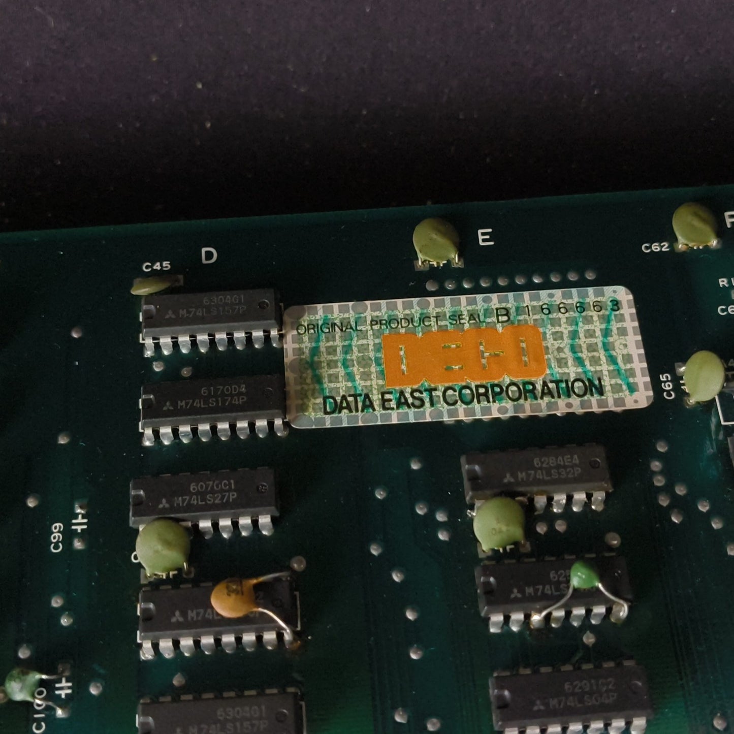 Last Mission Data East JAMMA Arcade Game PCB system Board, Working, Japan