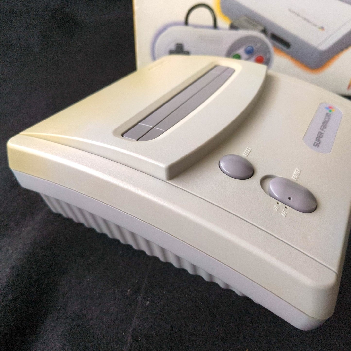 Nintendo Super Famicom Jr. (SNES) Console w/Pad and Box set, Working, Japan