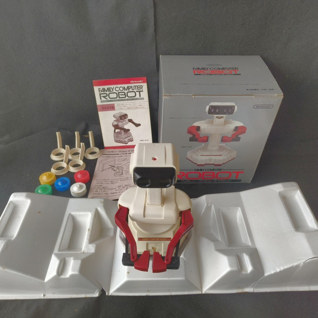 Nintendo Famicom Robot R.O.B.(Robotic Operating Buddy),with manual, Box, Japan
