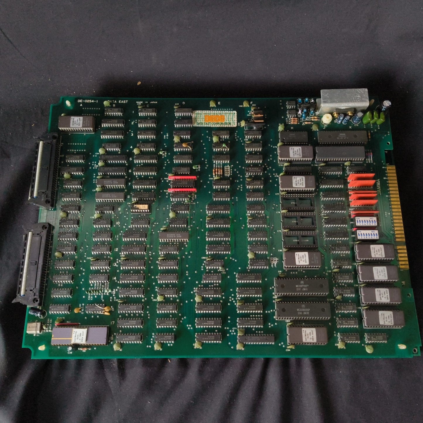 Last Mission Data East JAMMA Arcade Game PCB system Board, Working, Japan