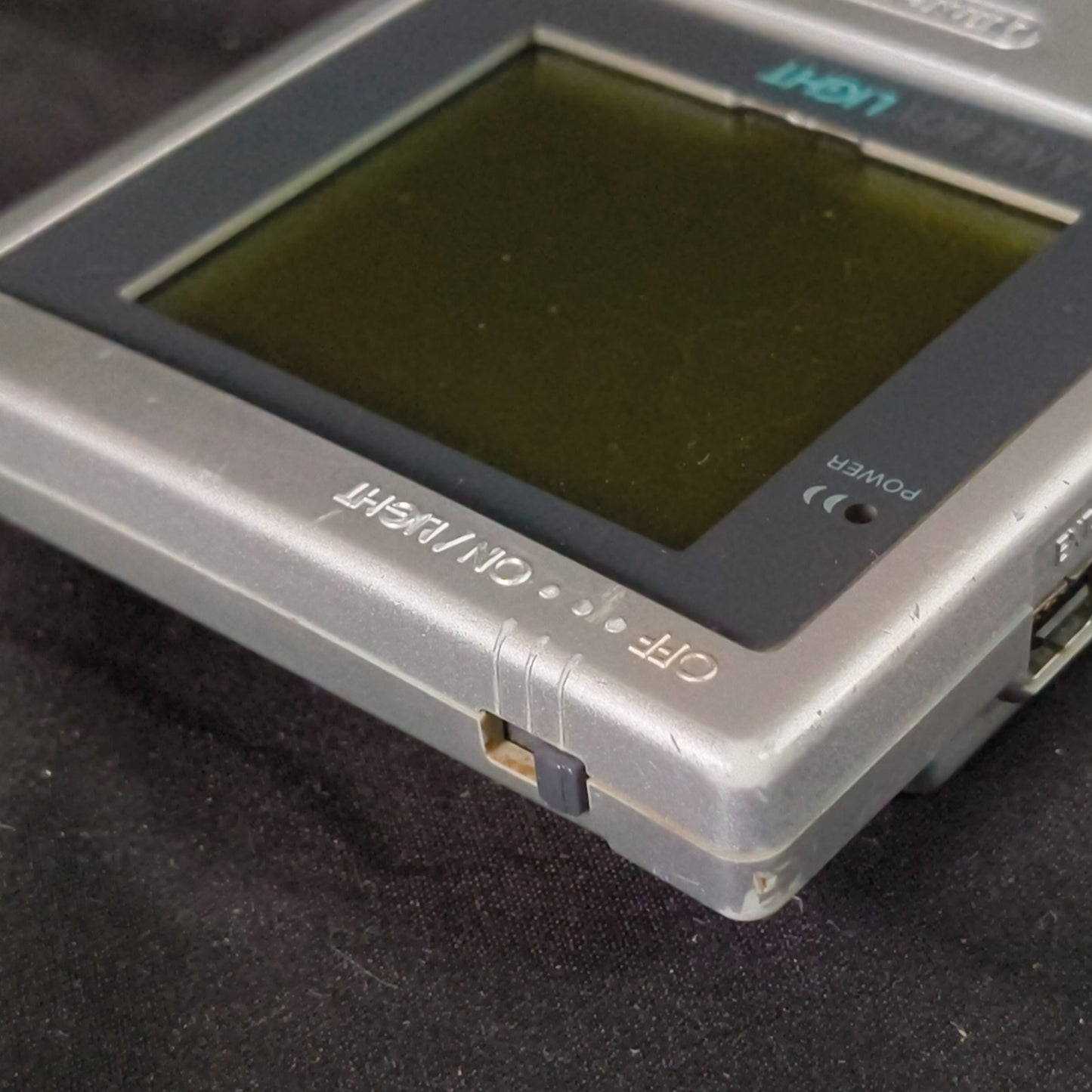 Used, Nintendo Gameboy Light Silver color console MGB-101, Working, Japan