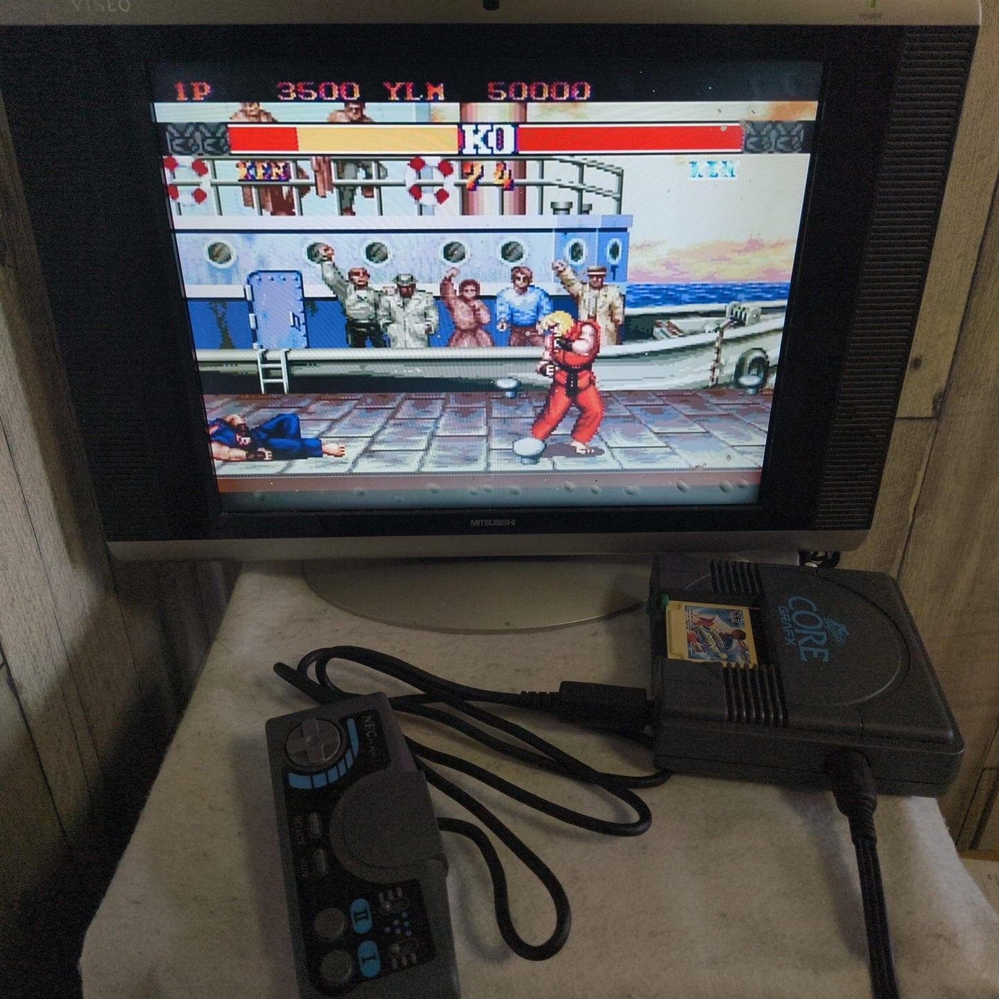 NEC PC Engine Coregrafx Console PI-TG3 TurboGrafx16, Pad, PSU, Box set, Japan