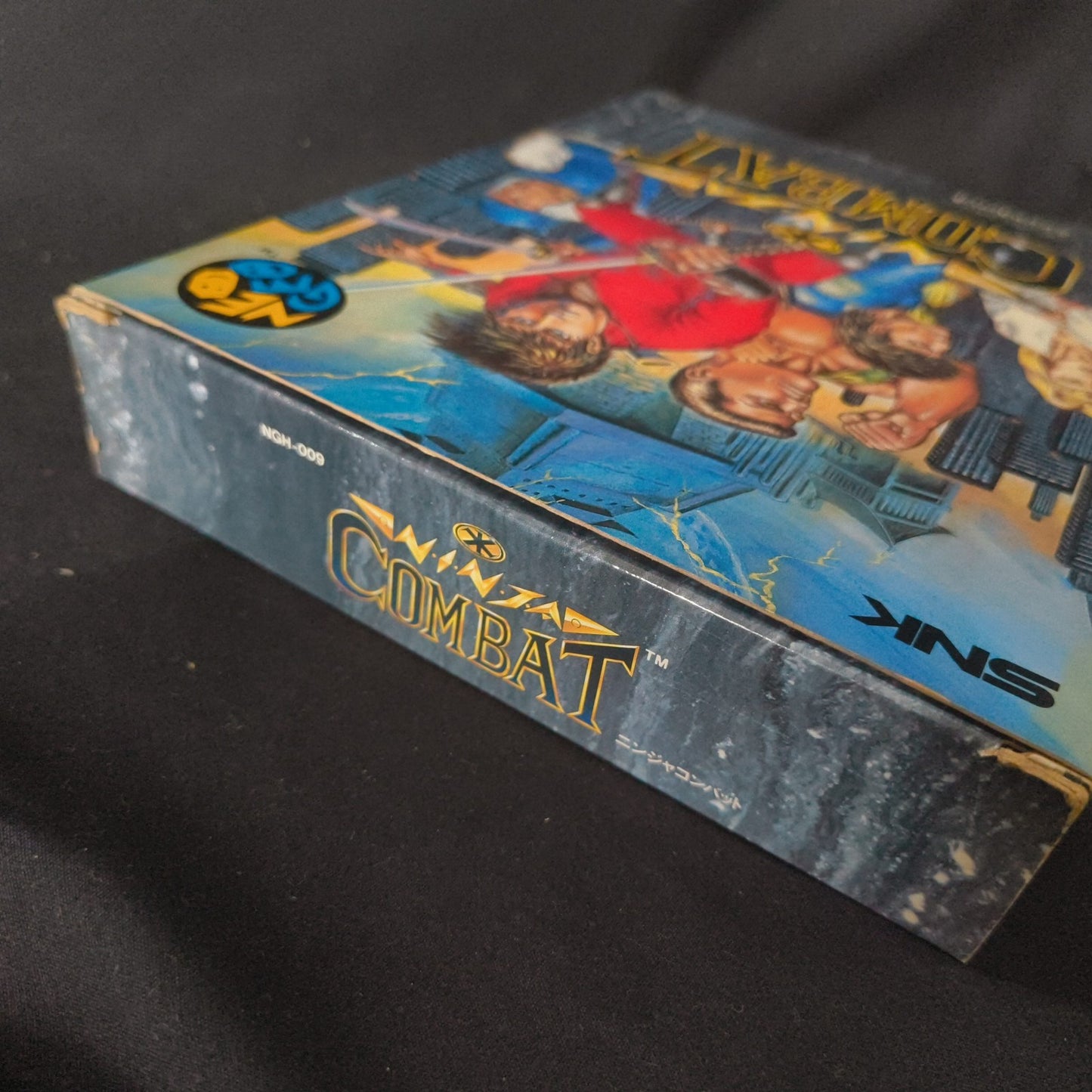 NINJA COMBAT SNK NEO GEO AES Cartridge w/ Manual, Paper Box, Working, Japan