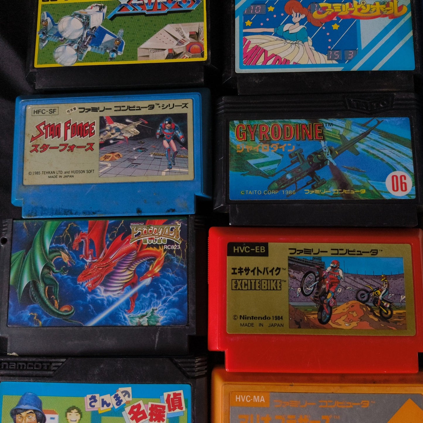 Wholesale lots of 28 Nintendo Famicom FC NES Game Cartridges set, Japan, AS-IS