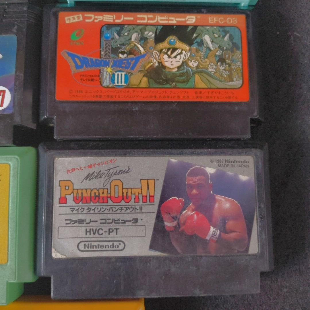 Wholesale lots of 14 Nintendo Famicom FC NES Game Cartridges set, Japan, AS-IS