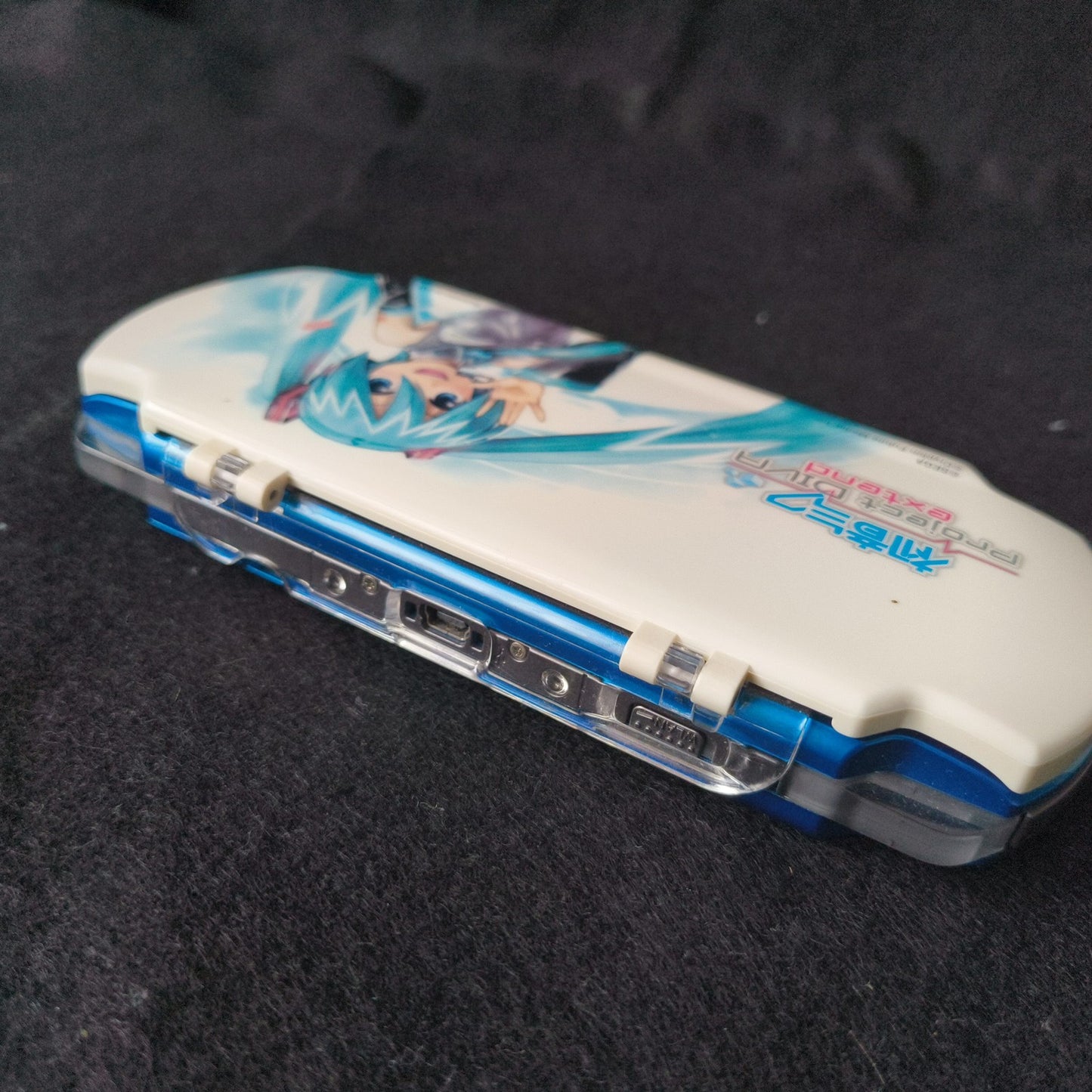 Sony PSP 3000 Vibrant Blue Console Anime Goods Bundle Tested Loud UMD Drive Slow