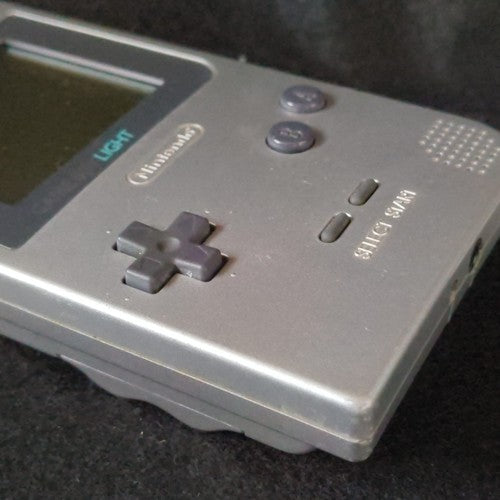 Used, Nintendo Gameboy Light Silver color console MGB-101, Working, Japan