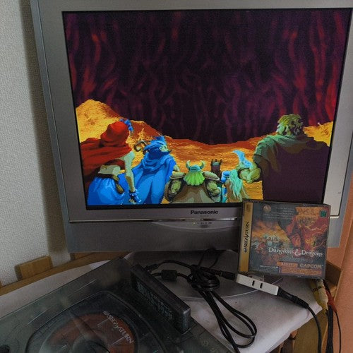 No 4M-RAM cart, Dungeons and Dragons Collection Set SEGA SATURN, Working, Japan