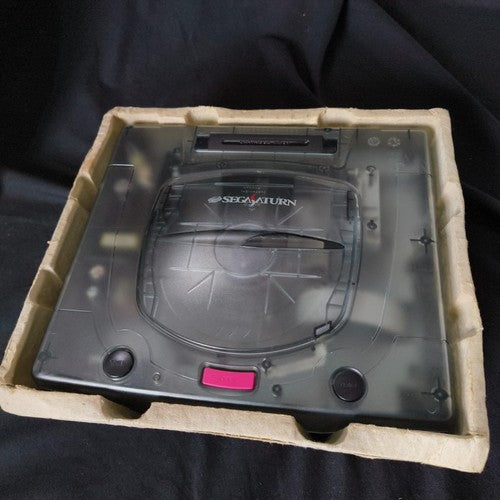 SEGA Saturn SS Limited Derby Stallion Blue Skeleton Console HST-3220, Working