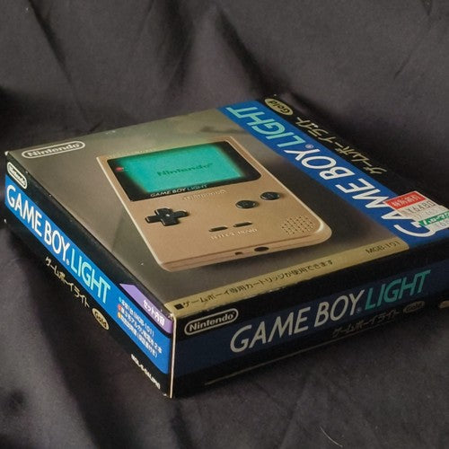 Nintendo Game boy Light Gold color console MGB-101,Manual, and box set, Japan