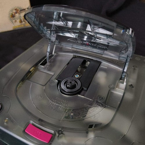 SEGA Saturn SS Limited Derby Stallion Blue Skeleton Console HST-3220, Working