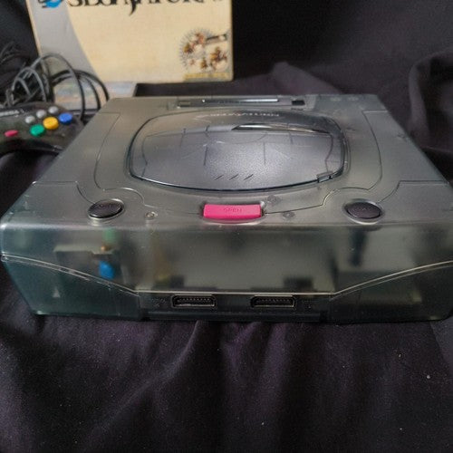 SEGA Saturn SS Limited Derby Stallion Blue Skeleton Console HST-3220, Working