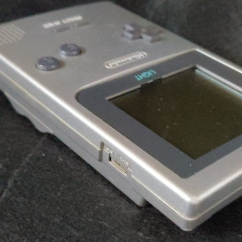 Used, Nintendo Gameboy Light Silver color console MGB-101, Working, Japan