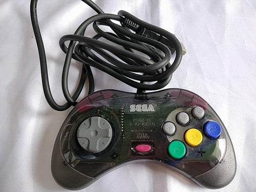 SEGA Saturn SS Limited Derby Stallion Blue Skeleton Console HST-3220, Working