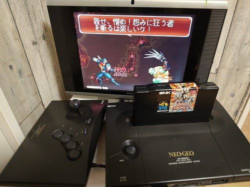 SNK NEO GEO Fighting JOY STICK Controller with Box set, Working, Japan