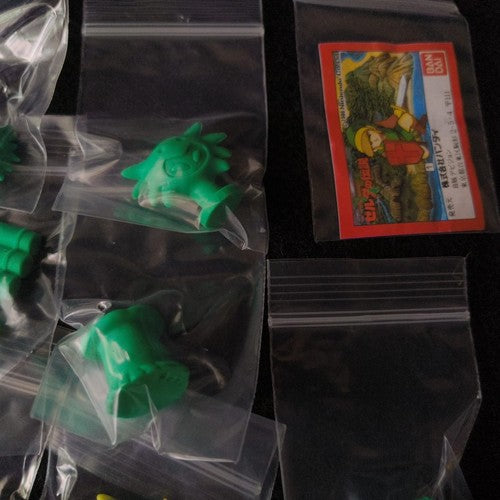 Legend of Zelda keshi rubber eraser collection and minibook set. Nintendo, Japan