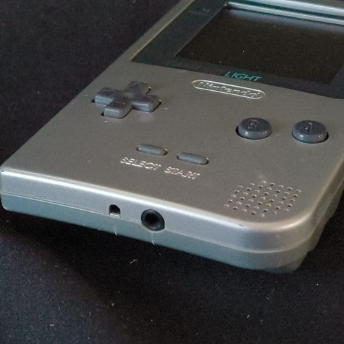 Used, Nintendo Gameboy Light Silver color console MGB-101, Working, Japan