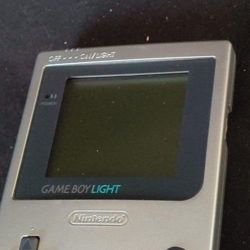 Used, Nintendo Gameboy Light Silver color console MGB-101, Working, Japan
