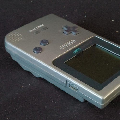 Used, Nintendo Gameboy Light Silver color console MGB-101, Working, Japan
