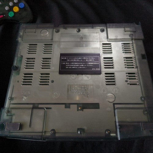 SEGA Saturn SS Limited Derby Stallion Blue Skeleton Console HST-3220, Working