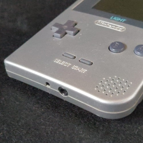 Used, Nintendo Gameboy Light Silver color console MGB-101, Working, Japan