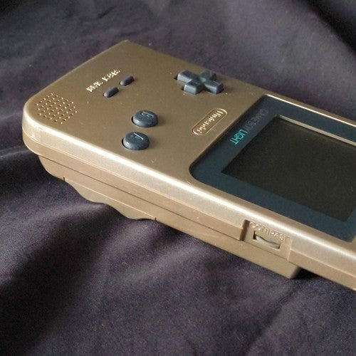 Nintendo Game boy Light Gold color console MGB-101,Manual, and box set, Japan