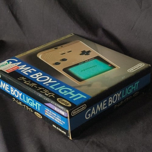 Nintendo Game boy Light Gold color console MGB-101,Manual, and box set, Japan