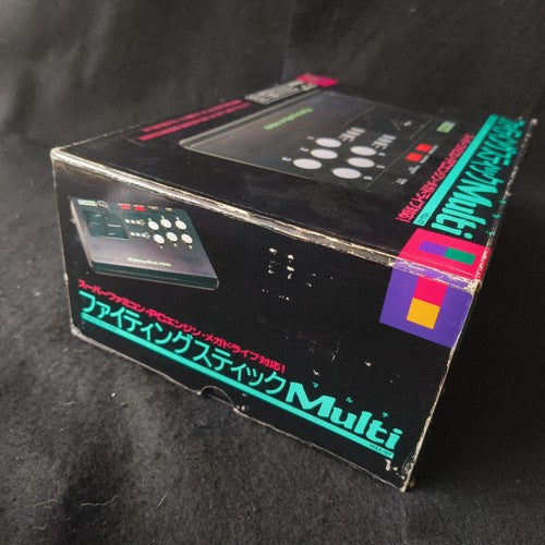 Hori Arcade Fighting Stick Multi for SNES, PC Engine, Megadrive Boxed set, Japan