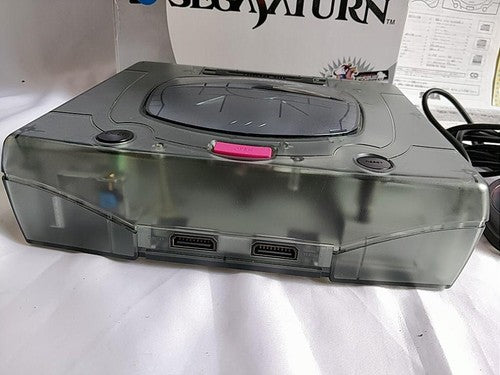 SEGA Saturn SS Limited Derby Stallion Blue Skeleton Console HST-3220, Working