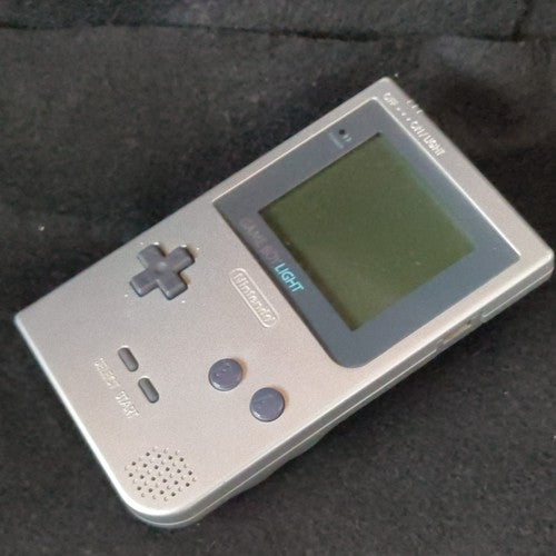 Used, Nintendo Gameboy Light Silver color console MGB-101, Working, Japan