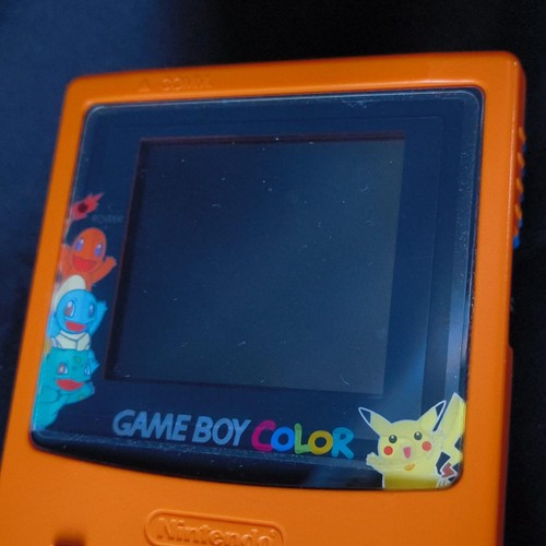 Nintendo Gameboy Color Pokemon Limited edition Orange color console , Working