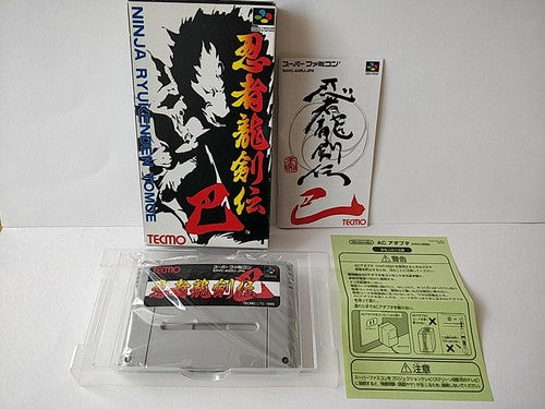 Ninja Ryukenden Tomoe Gaiden Super Famicom SNES SFC Cart, Manual, Box, Working