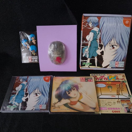Sega Dreamcast Evangelion Ayanami Ikusei Project DC Game w/ Box and Mouse, Japan