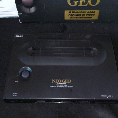 SNK NEOGEO AES ROM cartridge system Console NEO-0, w/PSU, Pad, Box set, Japan