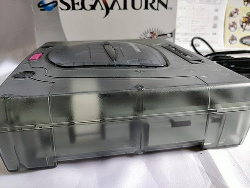 SEGA Saturn SS Limited Derby Stallion Blue Skeleton Console HST-3220, Working