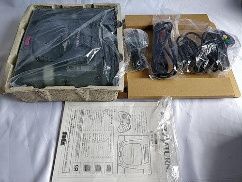 SEGA Saturn SS Limited Derby Stallion Blue Skeleton Console HST-3220, Working
