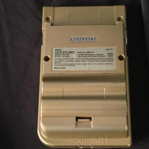 Nintendo Game boy Light Gold color console MGB-101,Manual, and box set, Japan