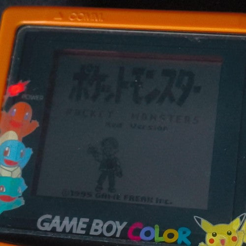 Nintendo Gameboy Color Pokemon Limited edition Orange color console , Working