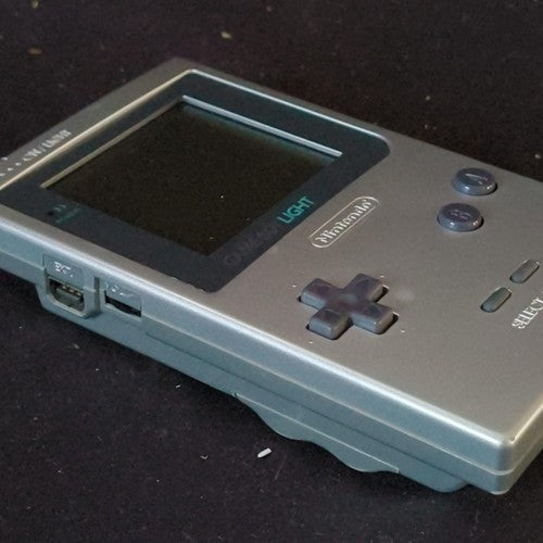 Used, Nintendo Gameboy Light Silver color console MGB-101, Working, Japan